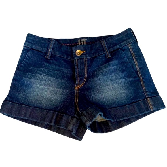 NWT !it Denim Jean Y2K Mid Rise Shorts Size 26 - Picture 1 of 3